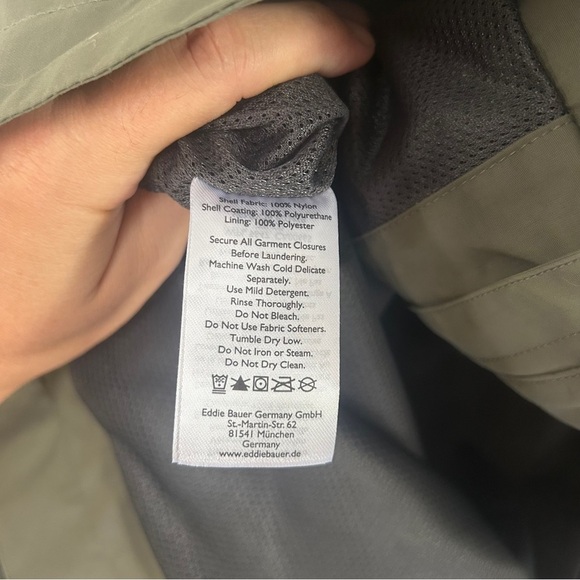 Eddie Bauer Green Sprig Women's Port Townsend Waterproof Rain Jacket Outdoor XL - Picture 7 of 12